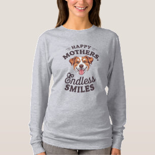 T-shirt Joyeux sourires sans fin des mères - Bonne fête de