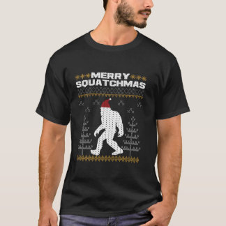 T-shirt Joyeux Squatchmas Bigfoot laide pull de Noël