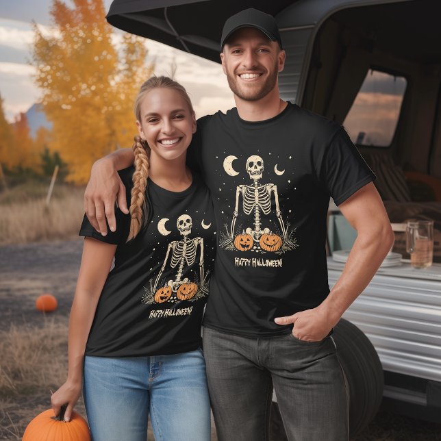 T-shirt Joyeux squelette d'Halloween (Créateur téléchargé)
