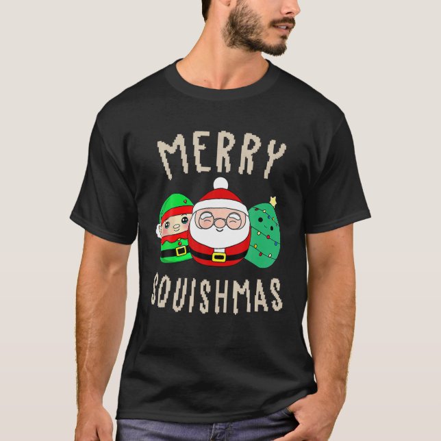 T-shirt Joyeux Squishmas mignon Squishmallow Douille moche (Devant)