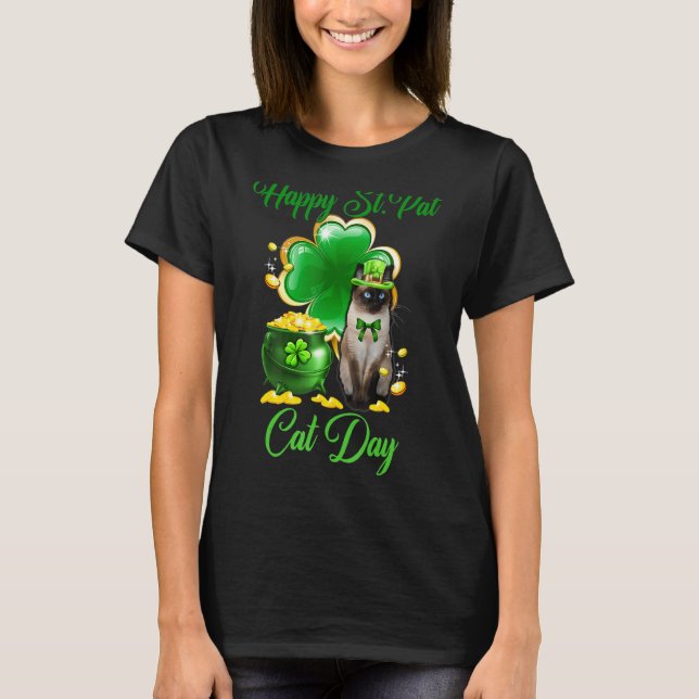 T-shirt Joyeux St Pat Cat Day Cat St Patrick S Day 2 (Devant)