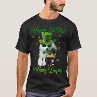 T-shirt Joyeux St Pat Husky Day Chien St Patrick Day