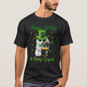 T-shirt Joyeux St. Pat Husky Day Chien St. Patrick's Day