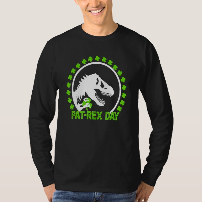 T-shirt Joyeux St Pat Rex Day St Patrick Patrex Dinosaur (Devant)