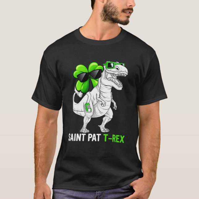 T-shirt Joyeux St Pat Rex Saint Patrick's Day Dinosaur Boy (Devant)