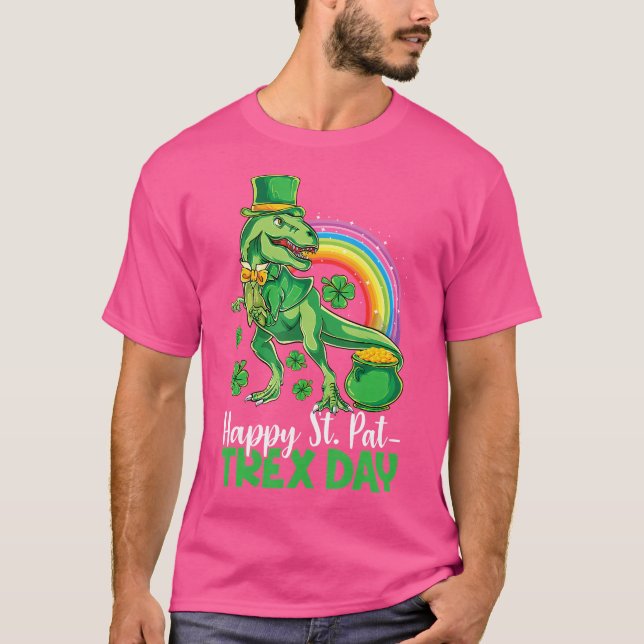 T-shirt Joyeux St Pat T Rex Chemise de jour Dinosaure Garç (Devant)