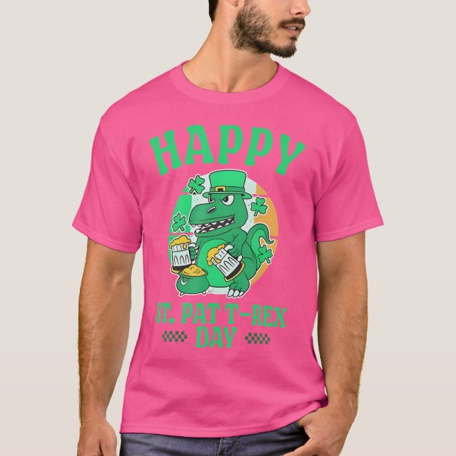 T-shirt Joyeux St. Pat T-Rex Day Drôle St. Patrick'S (Devant)