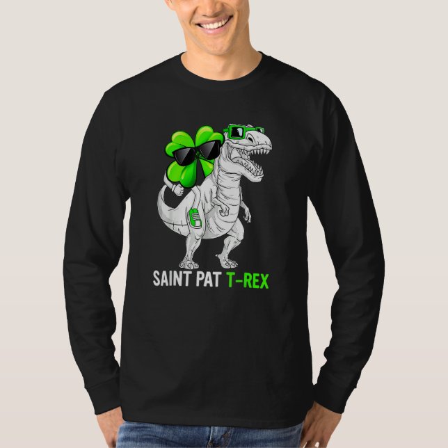 T-shirt Joyeux St Pat T Rex Saint Patrick's Day Dinosaur B (Devant)