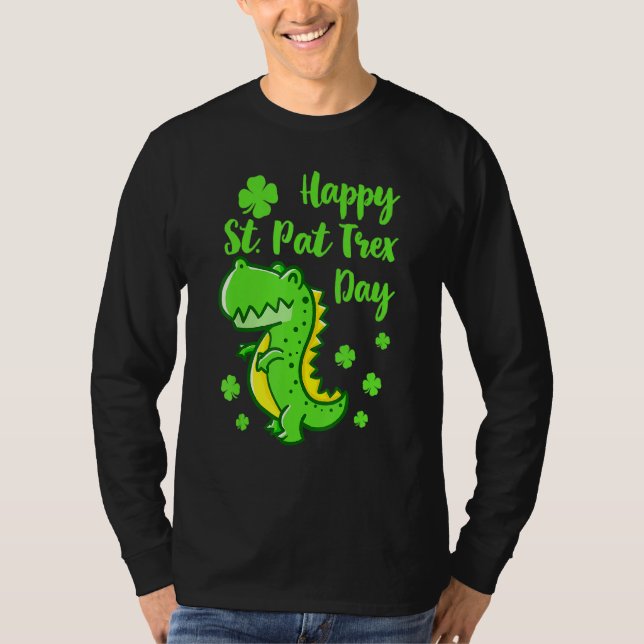 T-shirt Joyeux St Pat Trex Day Dinosaur Funny St patrick (Devant)