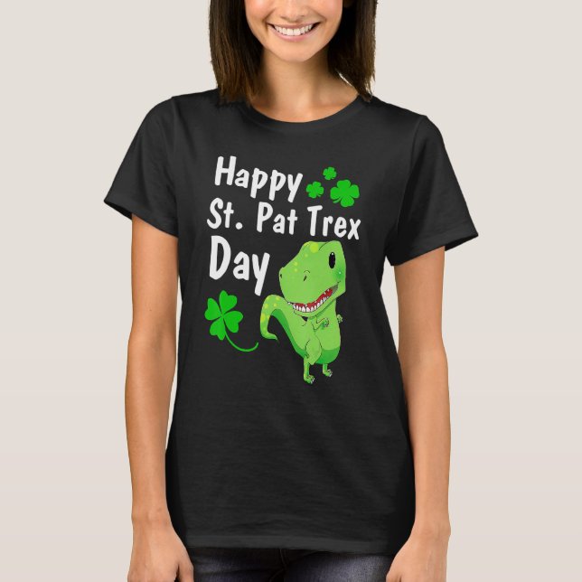 T-shirt Joyeux St Pat Trex Day Dinosaur St Patrick's Day (Devant)