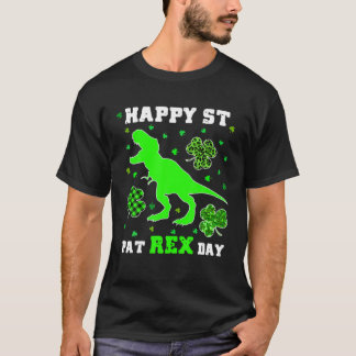 T-shirt Joyeux St Pat Trex Jour Dinosaur Patricks Leprec