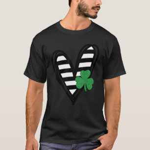 T-shirt Joyeux St Patrick Day Buffalo Plaid Lucky Shamrock