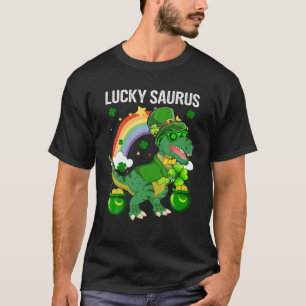T-shirt Joyeux St Patrick Day Drôle Lucky Cute Saurus Avec