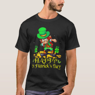 T-shirt Joyeux St Patrick Day Leprechaun Dabbing Kids Irel