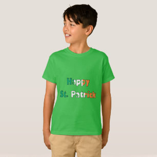 T-shirt Joyeux St. Patrick Irlandais Drapeau couleurs Typo