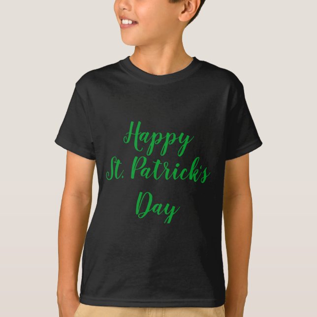 T-shirt Joyeux St Patrick Jour T Shirt Vert  (Devant)