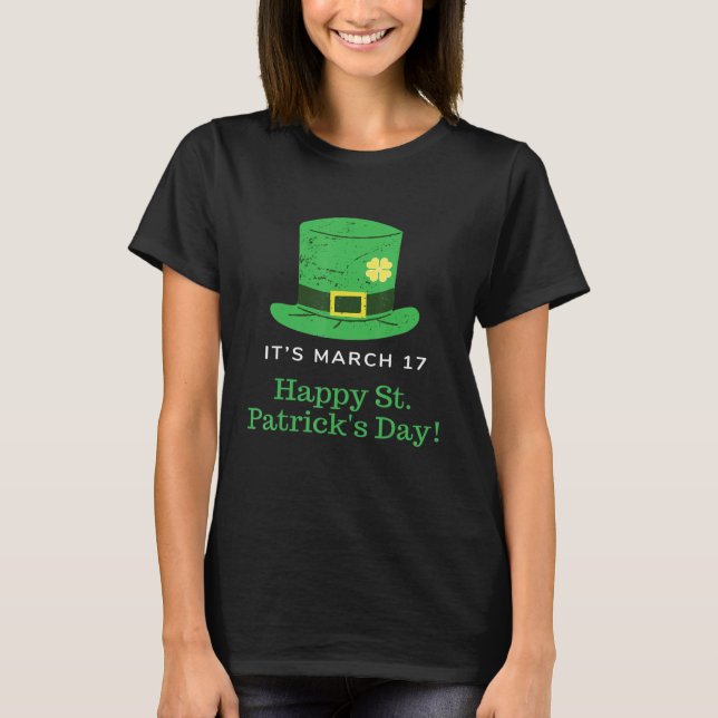 T-shirt Joyeux St Patrick S Day Funny Saint Patrick Irish  (Devant)