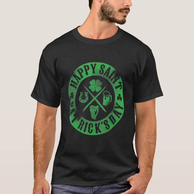 T-shirt Joyeux St Patrick S Day Irish Elements Celebrate 2 (Devant)