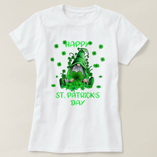 T-shirt Joyeux St. Patricks Day Adorable Gnome (Design devant)