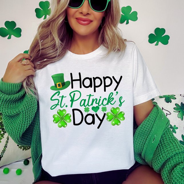 T-shirt Joyeux St. Patrick's Day Festive Holiday (Happy St. Patrick's Day Festive Holiday T-Shirt)