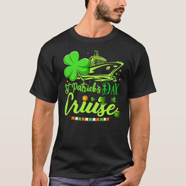 T-shirt Joyeux St Patrick's Day Funny Cruise Ship Cruise (Devant)