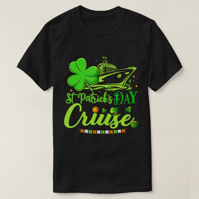 T-shirt Joyeux St Patrick's Day Funny Cruise Ship Cruise (Design devant)