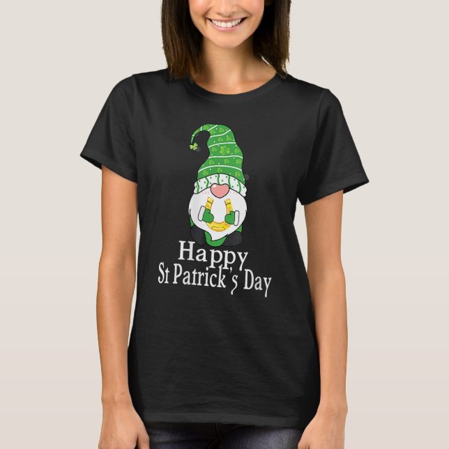 T-shirt Joyeux St Patrick's Day Gnome Saint Irish Patrick  (Devant)