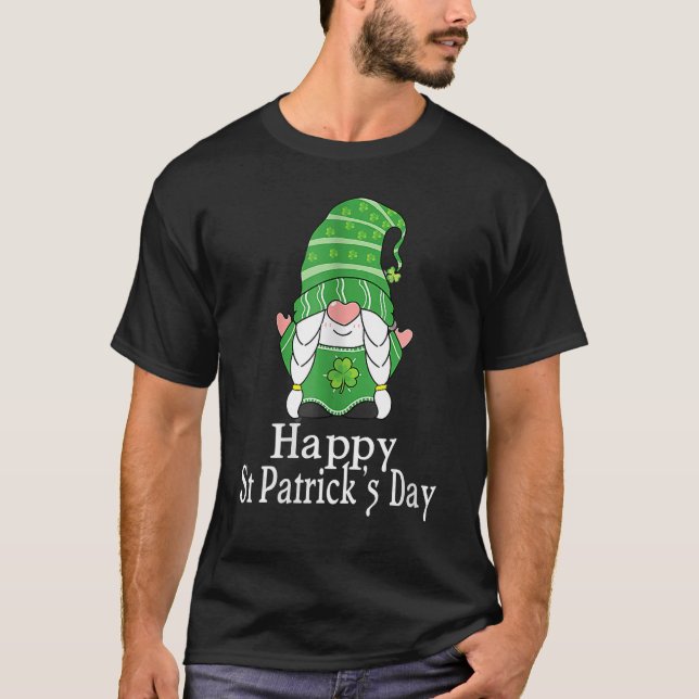 T-shirt Joyeux St Patrick's Day Gnome Saint Irish Patrick  (Devant)