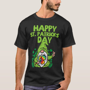 T-shirt Joyeux St Patrick's Day Gnome Tie Dye Shamrock 1