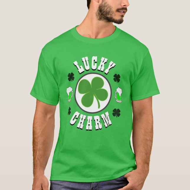 T-shirt Joyeux St Patrick's Day Hommes Nouveauté Mode Luck (Devant)