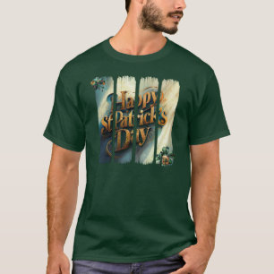T-shirt Joyeux St. Patrick's Day Pinceau vertical
