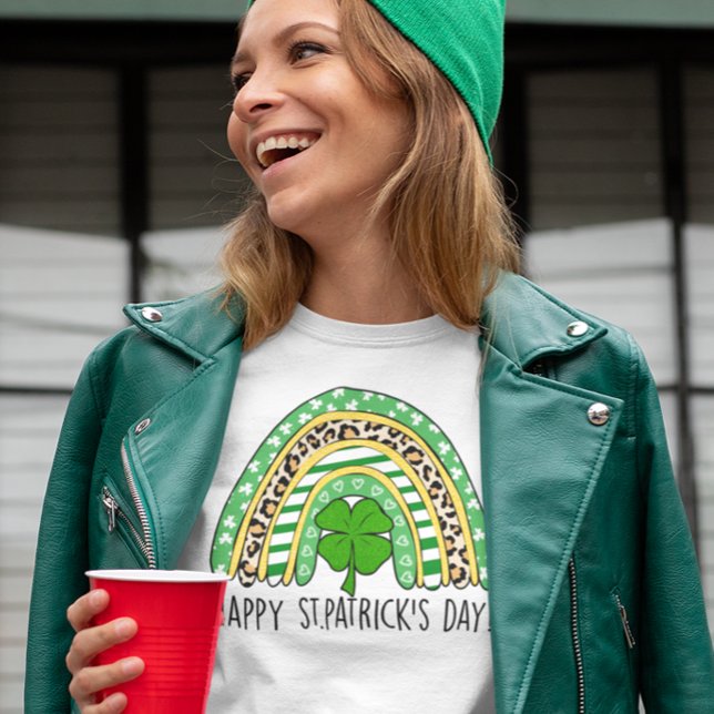 T-shirt Joyeux St. Patrick's Day Rainbow (Créateur téléchargé)