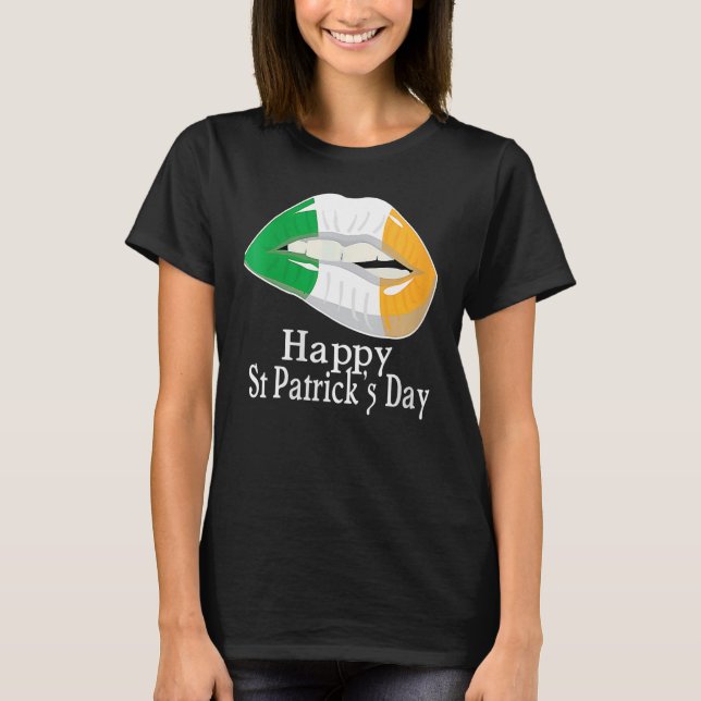 T-shirt Joyeux St Patrick's Day Saint Irish Patrick Girl b (Devant)