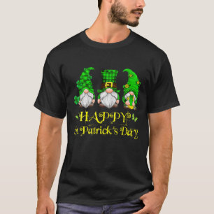 T-shirt Joyeux St. Patrick's Day Trois Gnomes Shamrock Iri