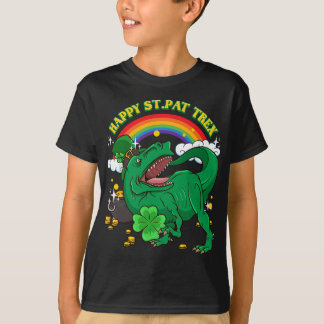 T-shirt Joyeux St. Patricks Day Tyrannosaurus rex Din