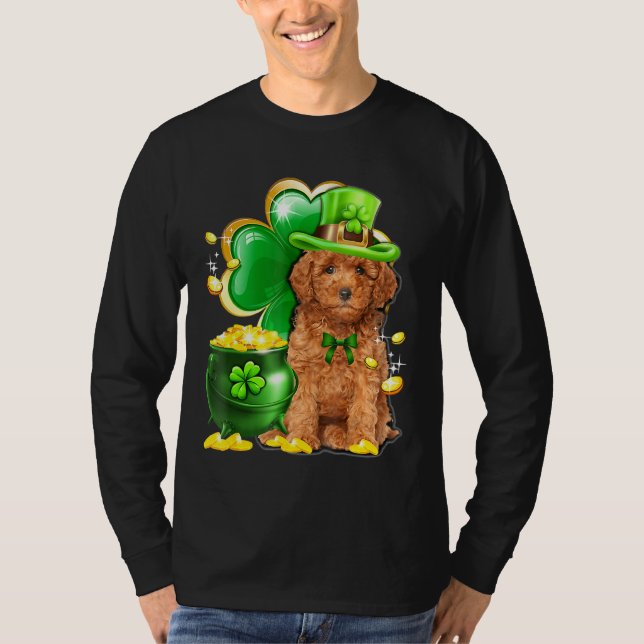 T-shirt Joyeux St Pugtricks Day Carlin Leprechaun Casquett (Devant)