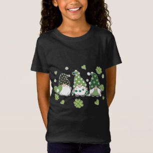 T-Shirt Joyeux St Saint Patricks Patrick's Day Gnome Trio 