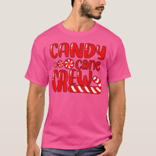 T-shirt Joyeux Sucre de canne de Noël Équipage corresponda