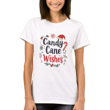 Joyeux Sucre de canne de Noël Tee