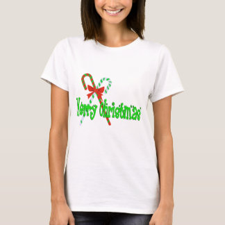 T-shirt Joyeux Sucres de canne de Noël