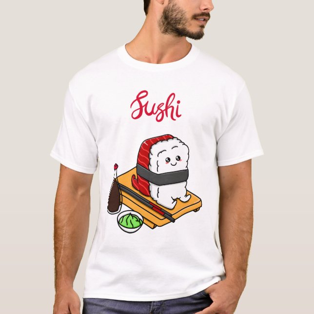 T-shirt Joyeux Sushi de thon (Devant)