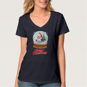 T-shirt Joyeux Sweer de Noël pour hommes femmes Pitbull en