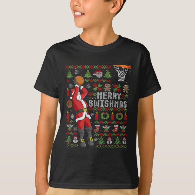 T-shirt Joyeux Swishmas Vilain Noël Sketnote Noël (Devant)