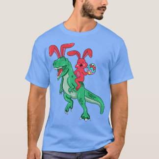 T-shirt Joyeux T Rex Bunny Dinosaures de Pâques