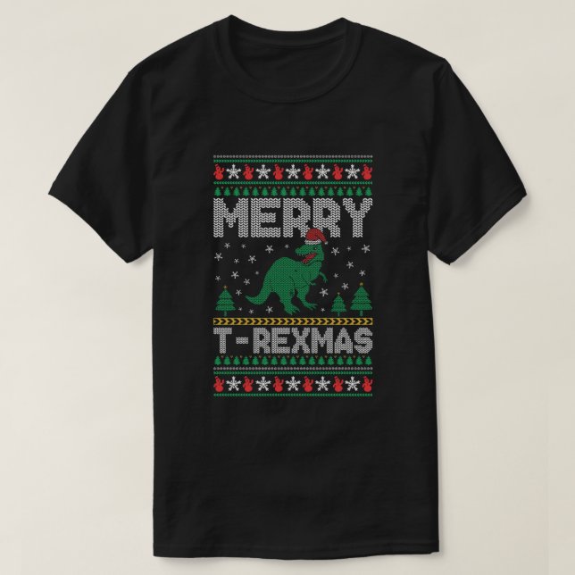 T-shirt Joyeux T-REXMAS  (Design devant)