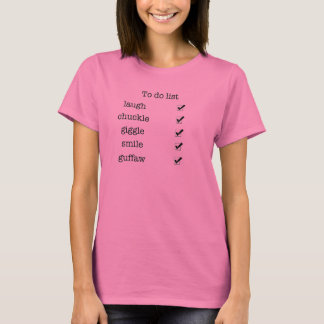 T-shirt Joyeux Tee - shirt de liste des activités amusante