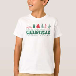 T-shirt Joyeux texte de Noël, Garçons