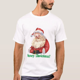 T-shirt Joyeux texte de Noël imprimé Ho ho ho Jingle Bells