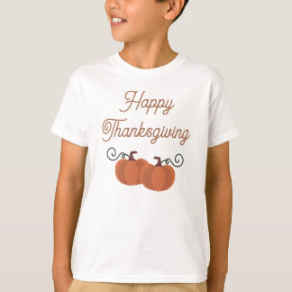 T-shirt Joyeux Thanksgiving Citrouille Automne 