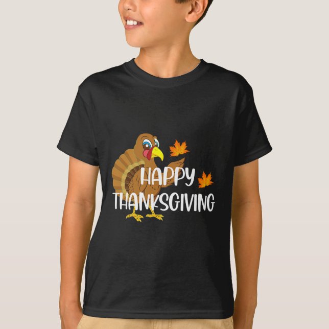 T-shirt Joyeux Thanksgiving dinde drôle saison de vacances (Devant)